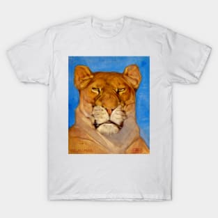 Head Of A Lioness by Bernard Willem Wierink T-Shirt